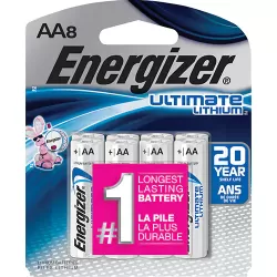 Energizer Lithium Battery, AA, 1.5v