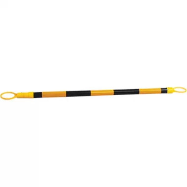 Retractable Cone Bar, 7'2" Extended Length, Black/Yellow